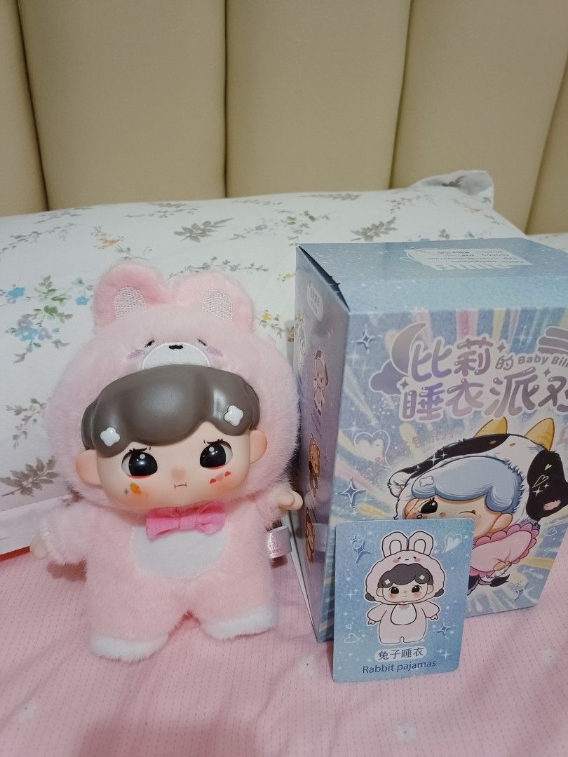 Baby Billie Rabbit Pajama (Category: Designer & Blind Box Toys) located in Mabalacat. Submitted by blosssomm (Listing ID 1330310839, Image 2). Description: Newly opened Baby Billie Rabbit Pajama Comes with Card , box and foil. RFS not my target.