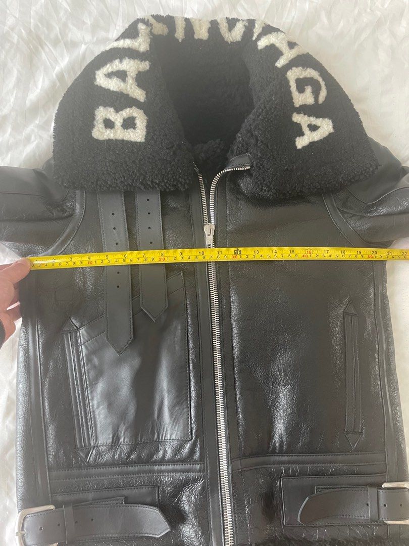 BALENCIAGA Le Bombardier Leather Jacket Luxury Apparel on Carousell