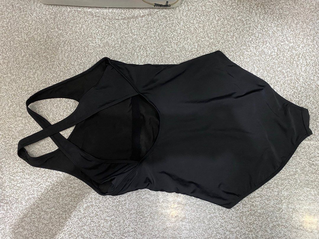 Black shein one piece swimsuit (Large) (Category: Bikinis & Swimsuits) located in Manila. Submitted by vanesssamartin (Listing ID 1330261234, Image 2). Description: Too loose on me. Sinukat lang. Please buy it. .