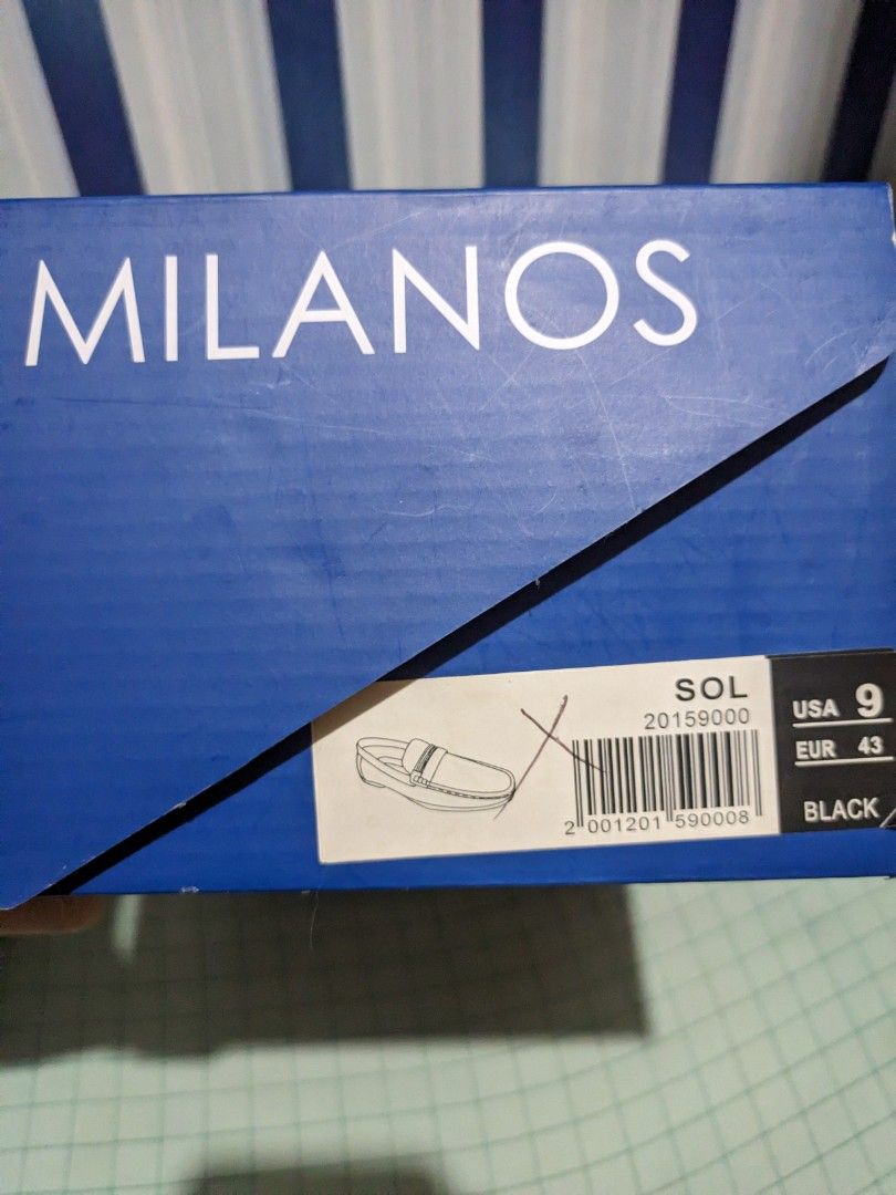 Black Shoes (Category: Casual Shoes) located in San Jose. Submitted by akiookitt (Listing ID 1330192984, Image 2). Description: Rush‼️ Rush ‼️ Rush ‼️ FOR SALE! MILANOS Black Shoes US 9 - EUR 43 Barely used.