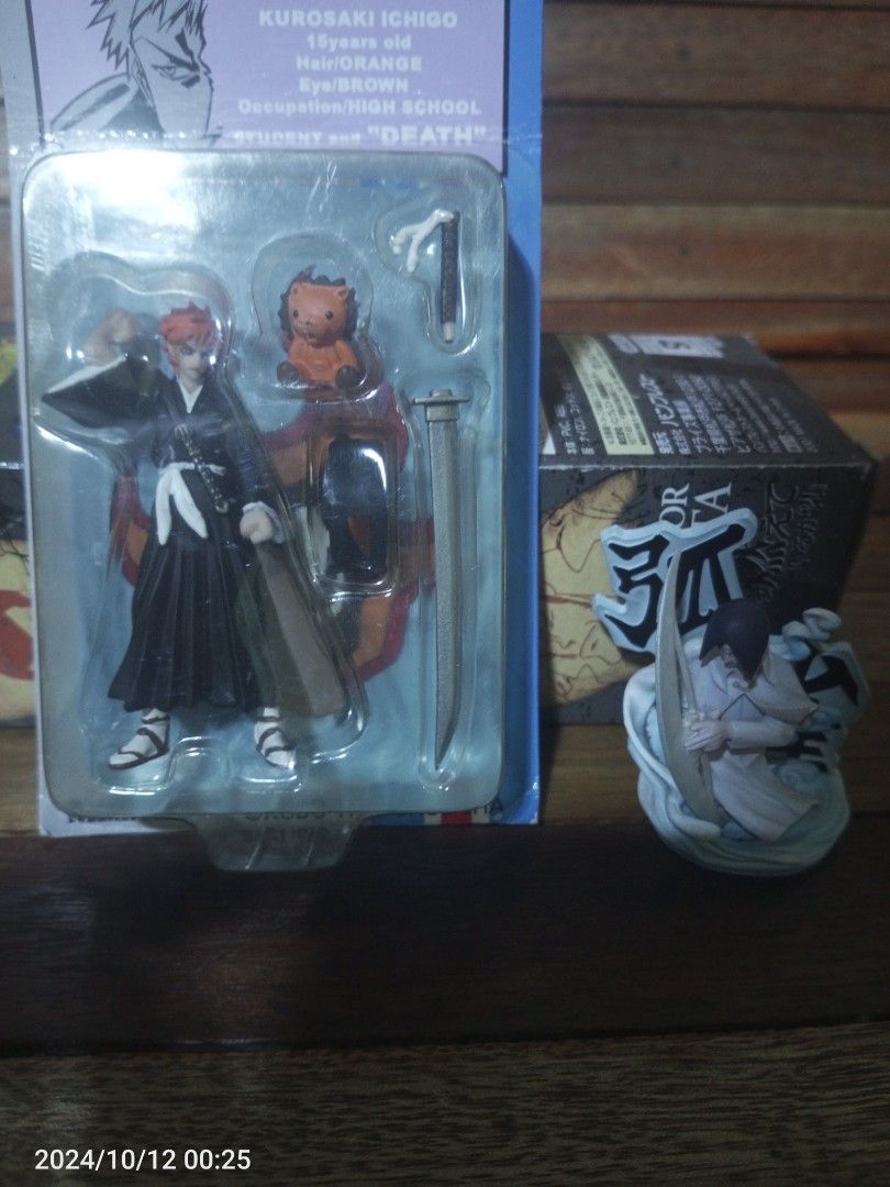 bleach set figure (Category: Figurines & Statues) located in San Jose del Monte. Submitted by toys.merch.electronic (Listing ID 1330319812, Image 1). Description: mop gcash mod flash/jnt loc sjdm bulacan.