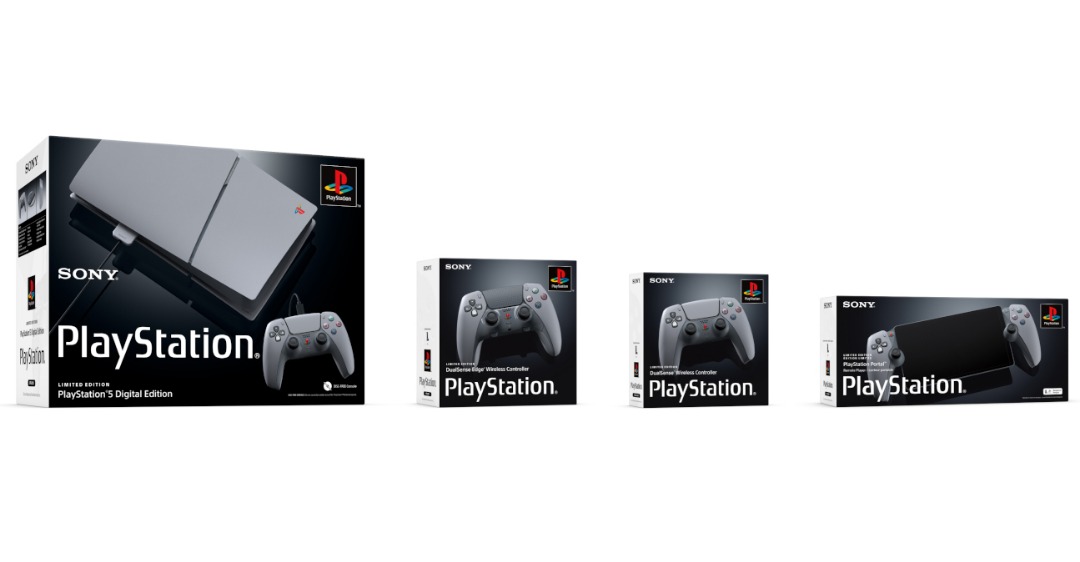 BUNDLE set 30th Anniversary PlayStation PS5 Slim Digital Console ...