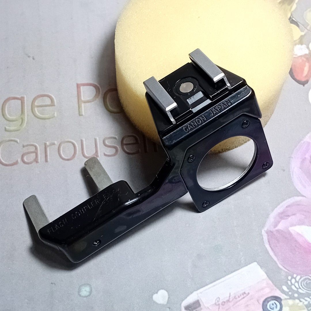 Canon F1 Flash Coupler F for Canon Flash (Category: Flashes) located in Paranaque City. Submitted by vintagepopsicle (Listing ID 1330204875, Image 1). Description: Pls msg us on our official cellphone here if we cannot reply as fast because of app repl y limi ts or qu Ota. Canon Flash Coupler F in Good Condition and Very Rare Item for Canon F1 collectors. Get it from us instead of ebay to avoid scams and costly shipping expenses. WYSIWYG, please 