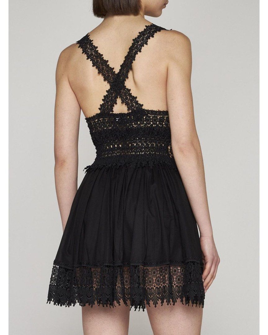 Charo Ruiz Marilyn Black Short Dress Alexandra Saint Mleux