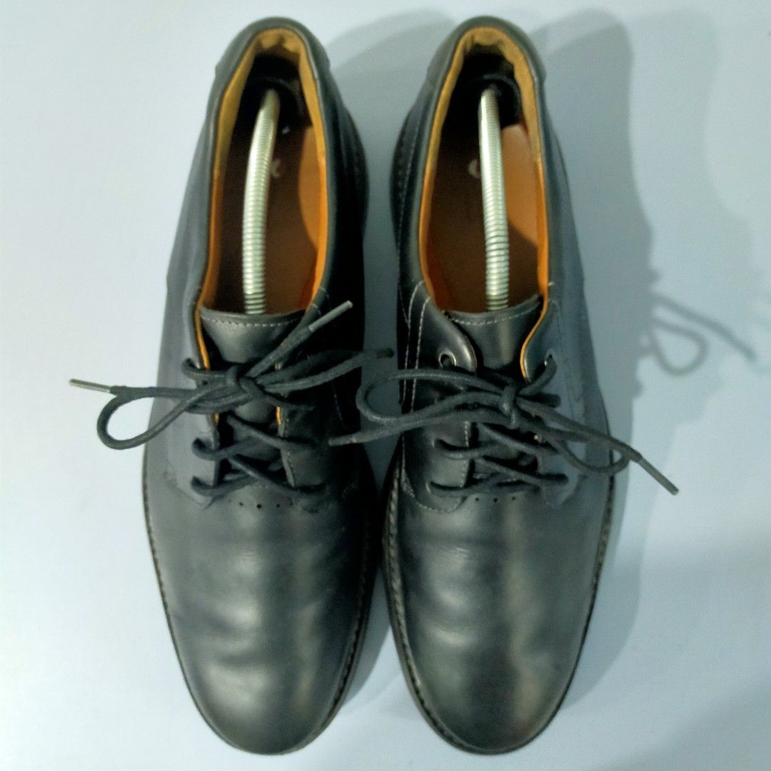 Clark Mens Unelott Plain Chestnut Leather 10.5UK