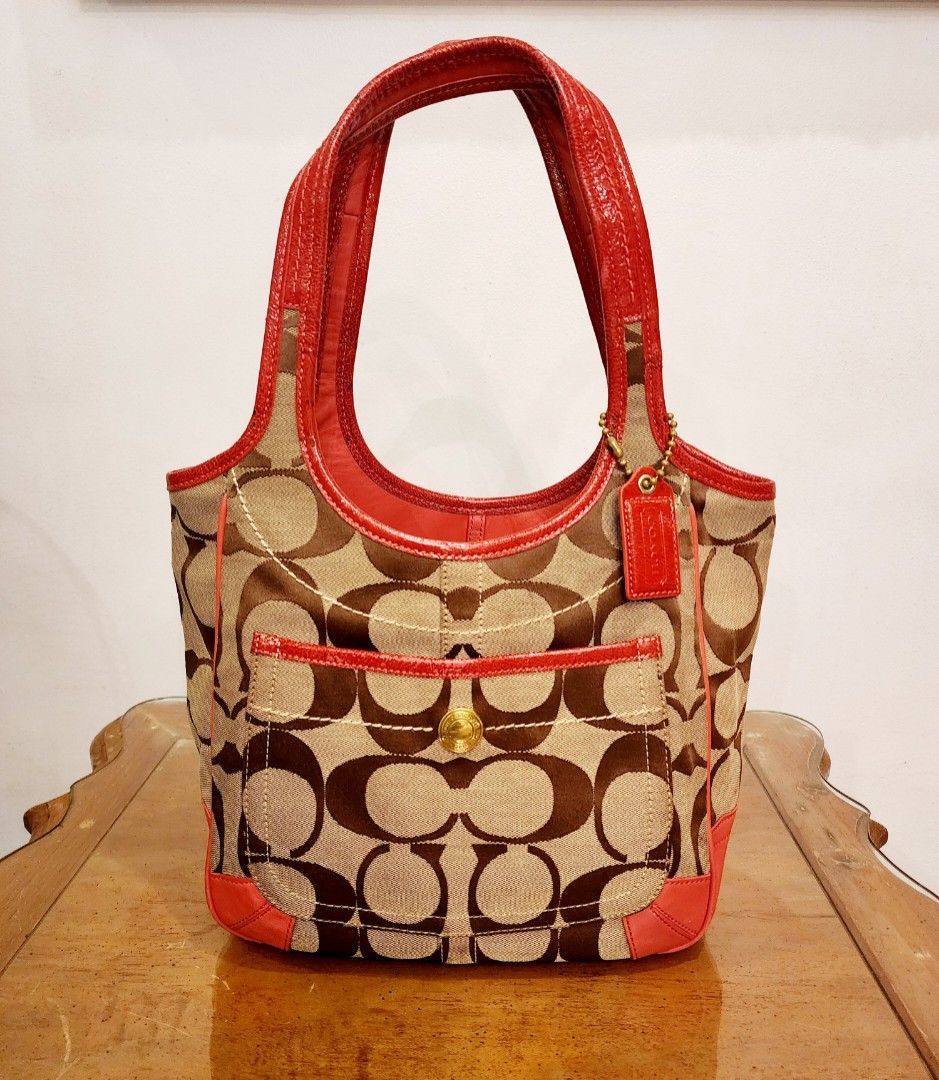 Coach Ergo in Signature Canvas Shoulder Bag, Women