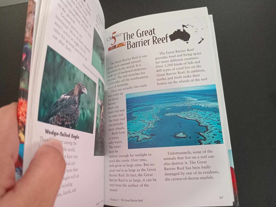 Coffee Table Book Animal Geography Australia preloved, Hobbies & Toys