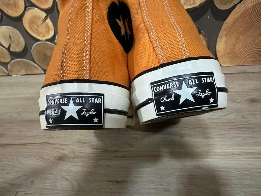 Converse Chuck 70 vintage canvas high top Orange 163331C original Fesyen Wanita Sepatu di Carousell