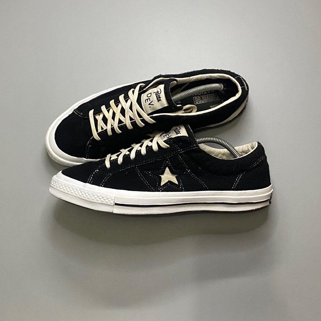 Converse one star patta x deviation black store