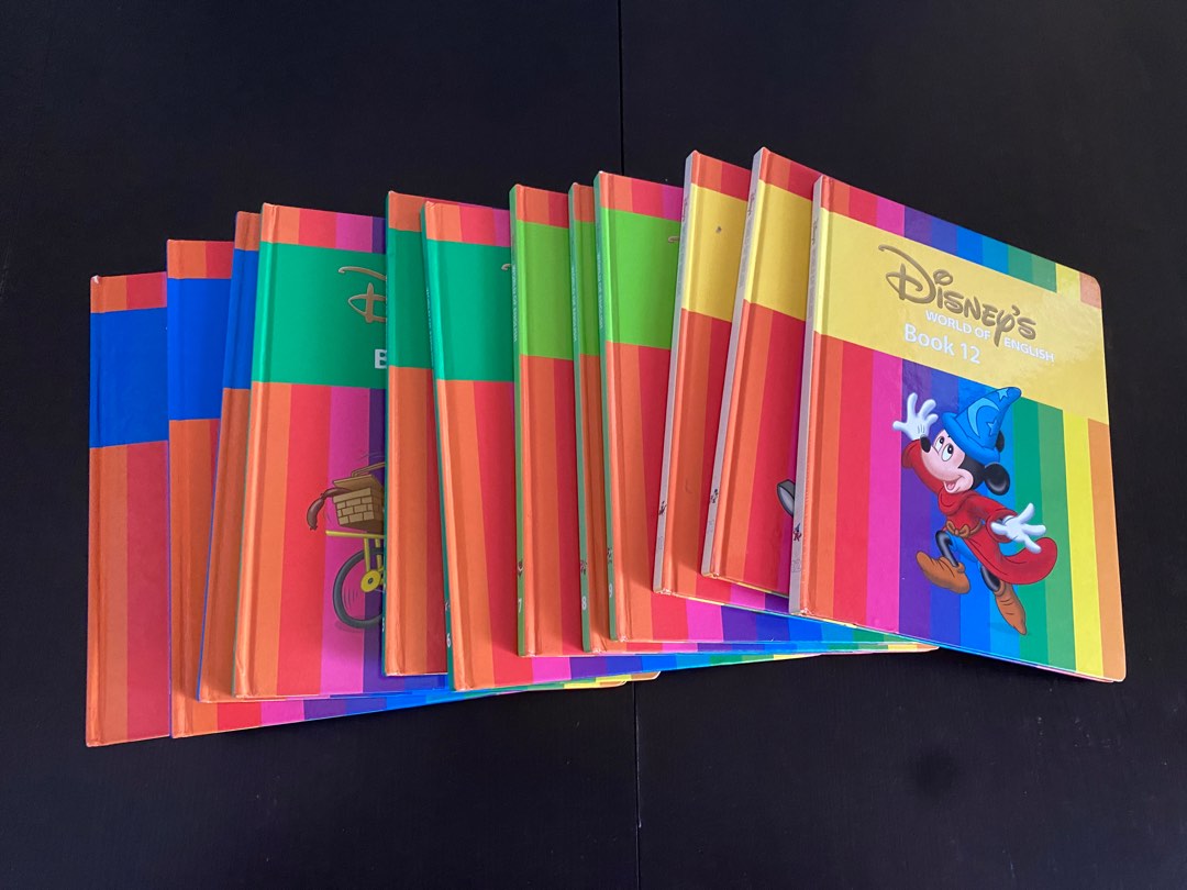 Disney World of English - 主課程故事書12本及CD + 加舊版點讀