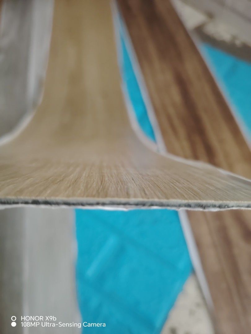 Flooring plank & SPC (Category: Carpets, Mats & Flooring) located in Quezon City. Submitted by malou_castillo (Listing ID 1330321858, Image 3). Description: PVC VINYL FLOORING PRICE LISTS SIZE 90 X15 CM 1BOXS 36PCS =1,250 PER PIECE 35 EACH THICKNESS 1.8 MM 1BOX 36PCS =1,500 PER PIECE =55 EACH THICKNESS 2MM 1BOXS 36PCS =1,700 PER PIECE = 60 EACH THICKNESS 3MN MESSAGES ME DERICT FASTER TRANSACTION Fb account malou Castillo.