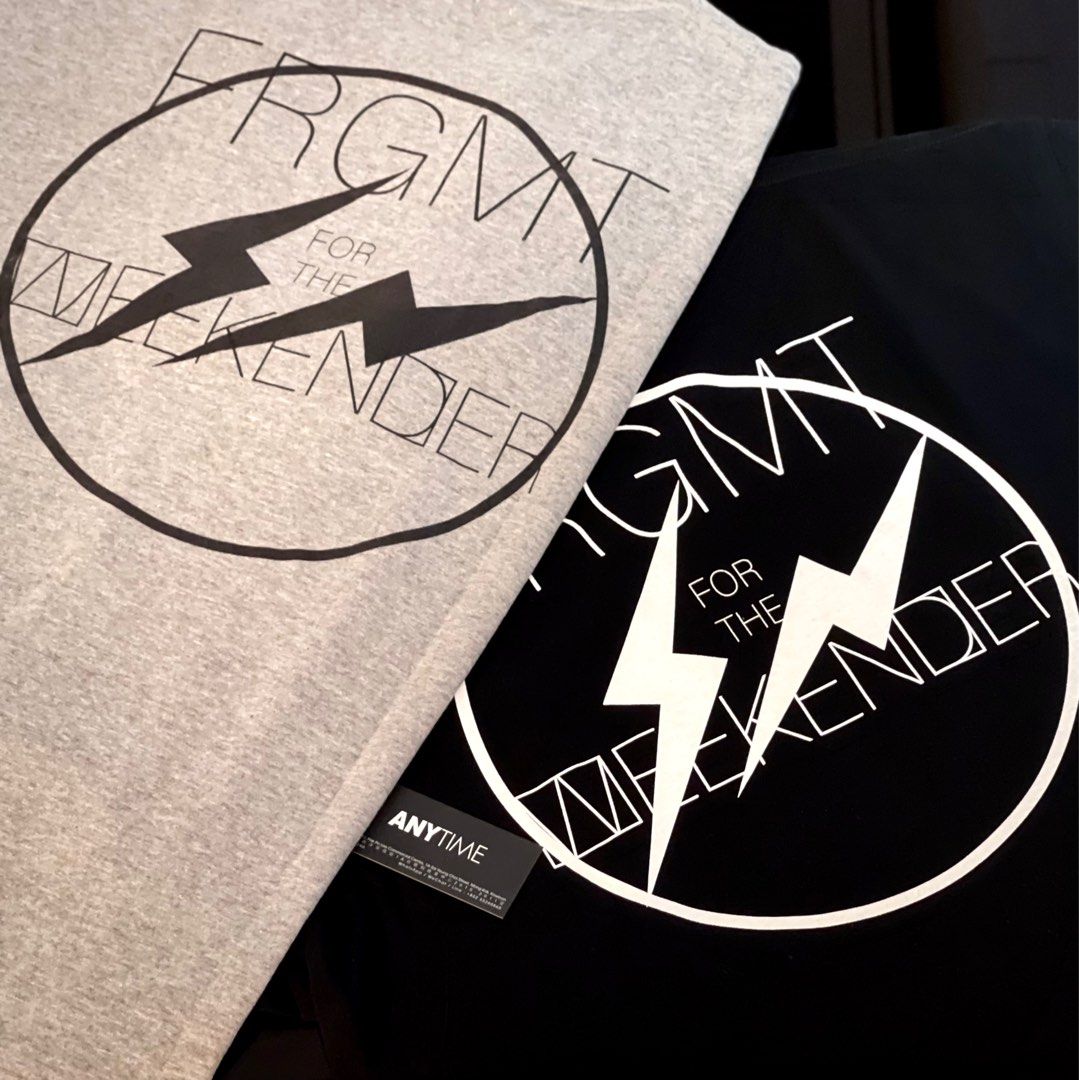 WEEKEND SEQUEL FRAGMENT 藤原ヒロシ  XL black WEEKEND SEQUEL FRAGMENT サンダーTシャツ 藤原ヒロシ