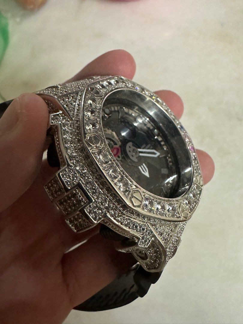 G Shock Swarovski Customised Crystal GA300 Diamond Watch Men s Fashion Watches Accessories Watches on Carousell