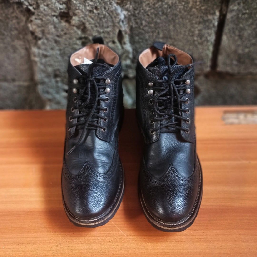 G.h. bass co brogues wingtip boots