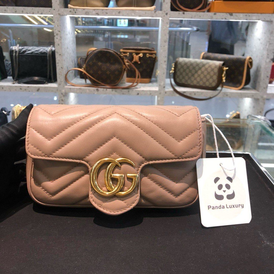 Gucci Marmont mini pink like new (Category: Bags & Wallets) located in Singapore. Submitted by pandaluxury.sg (Listing ID 1330323065, Image 1). Description: Brand:Gucci Model:Marmont Mini Year: 2022 Condition: Like New Accessories:Dust Bag Original price: S$1900 Our shop PandaLuxury at Far East Plaza 04-116 and 137C, 100% authenticity guaranteed. If this item is proven to be fake in any institution, we promise to refund you and compensate you for