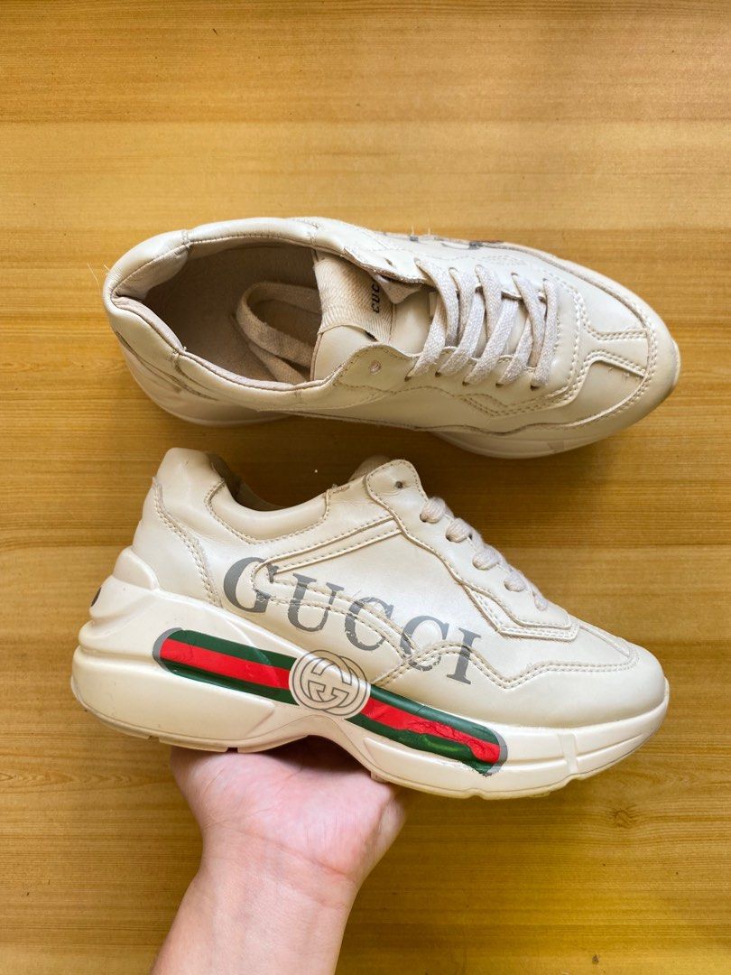 Harga rhyton gucci logo leather sneaker clearance