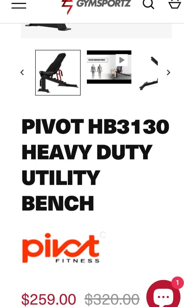 Pivot fitness hb3130 heavy duty bench best sale