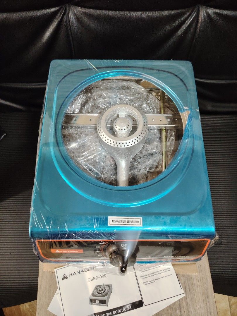 Hanabishi Single Gas Stove Burner. (Category: Cookers) located in Bulacan. Submitted by nickahb67823 (Listing ID 1330186461, Image 3). Description: Description💯 ✅Single burner gas stove. ✅Single jet system. ✅Stainless top. ✅Automatic ignition switch And safety interlocks. ✅Separate Enamel trivet and drip pan. ✅295x300x145mm..