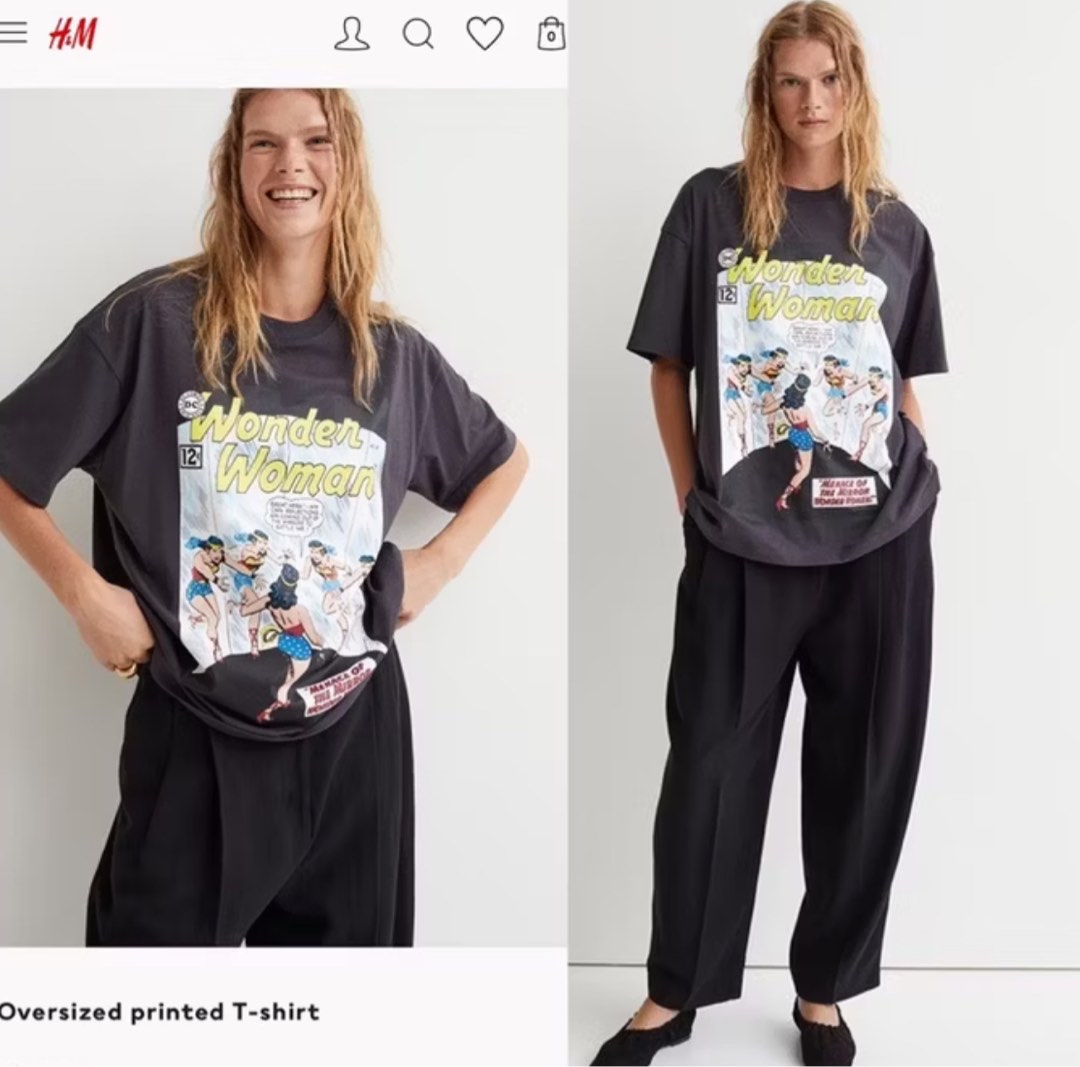 H&m wonder woman t shirt best sale