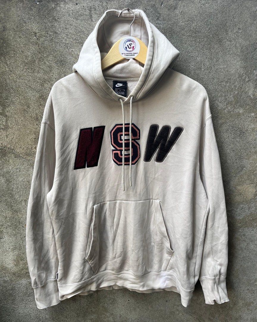 nike towelling hoodie