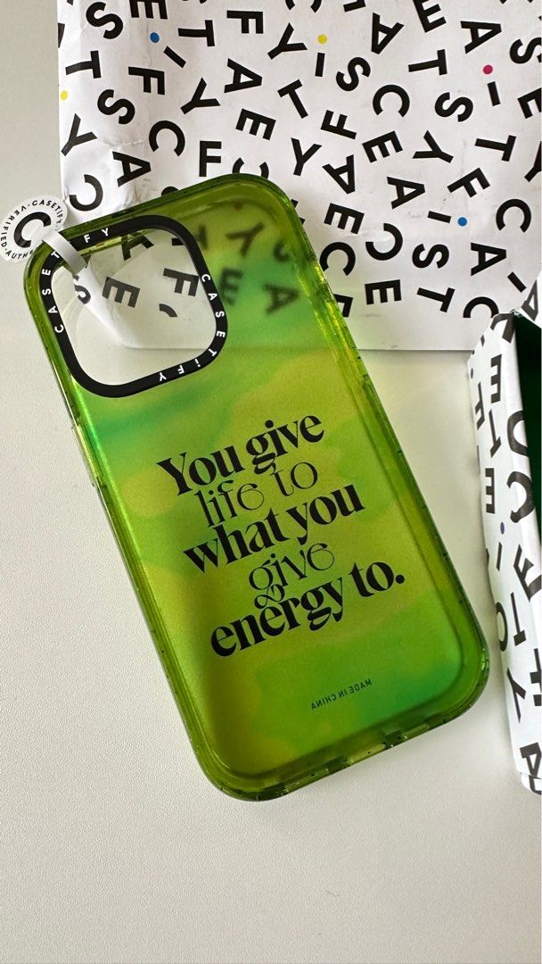 Casetify iPhone 14 Pro Green Sky Case 綠色天空, 手提電話, 電話及
