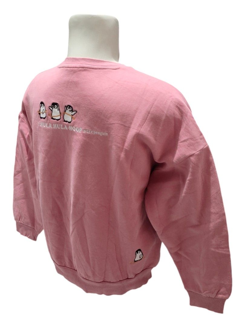 Jaket Sweater Pink Hangten Original Pink Thrift Second Preloved