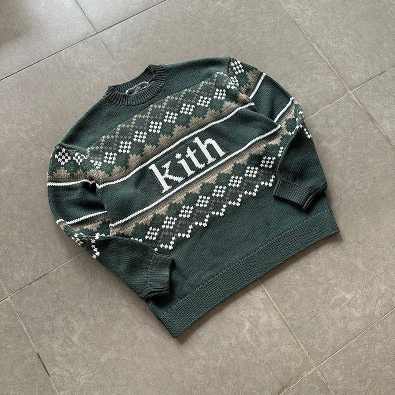 KITH Kithmas Fairisle Sweater, 男裝, 上身及套裝, 衛衣- Carousell