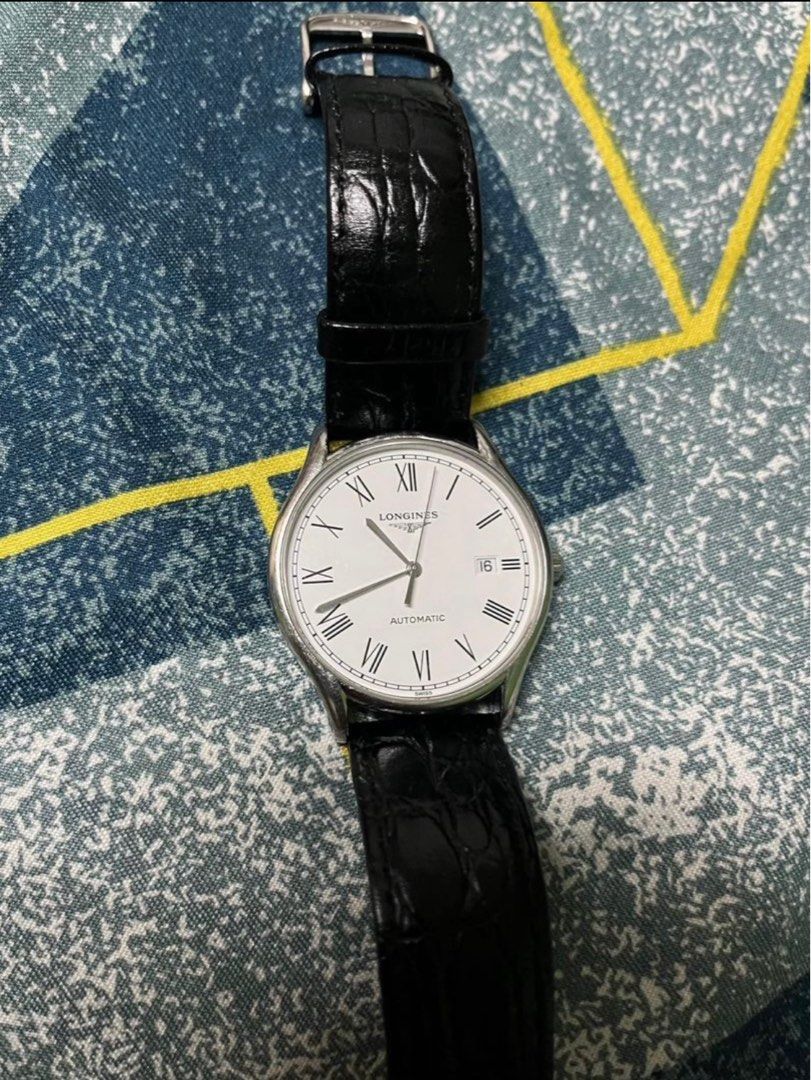 Longine Lyre Automatic (Category: Luxury Watches) located in Muntinlupa City. Submitted by aldrich1 (Listing ID 1330207249, Image 2). Description: Selling Longines Lyre Automatic 38.5mm Original black leather strap Sapphire crystal White dial, Roman hands Caliber L888.3 Watch only..