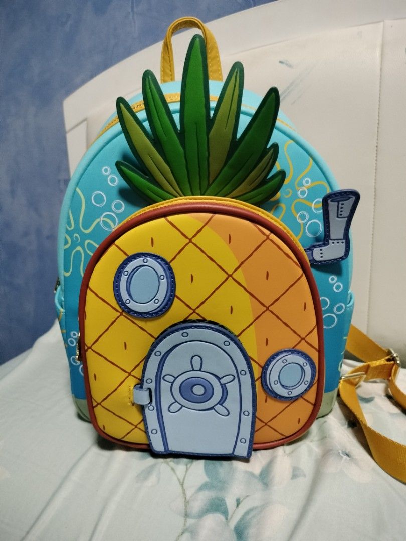 Loungefly SpongeBob Pineapple backpack Women s Fashion Bags Wallets Backpacks on Carousell