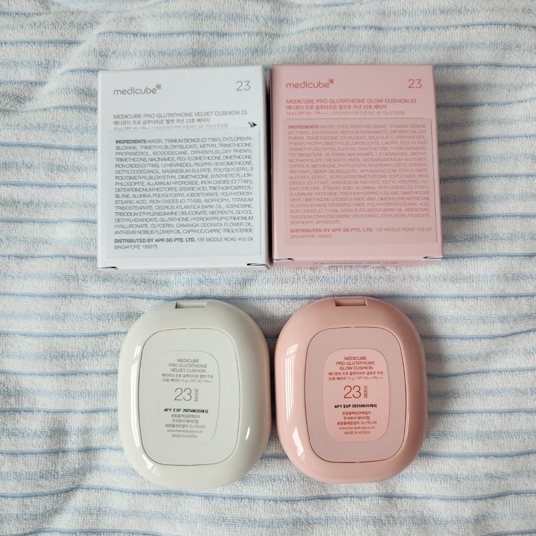 medicube pro glutathione cushions (velvet & glow), Beauty & Personal Care,  Face, Makeup Products on Carousell