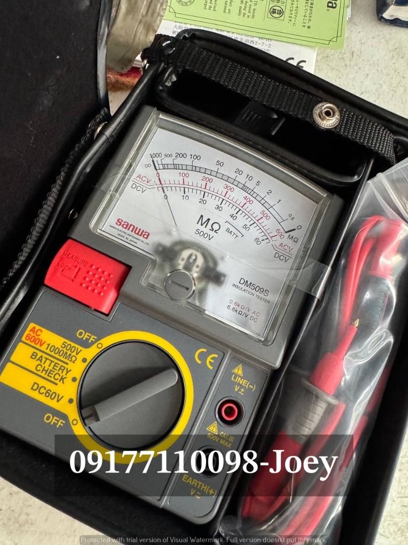 Megger Tester (Category: Construction Tools & Equipment) located in Manila. Submitted by joeyroque09 (Listing ID 1330198024, Image 2). Description: Item Name: Megger tester Specs: Qty: 1 .