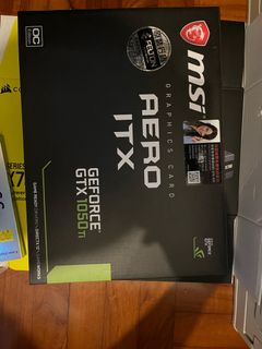 MSI GeForce GTX 1050 Ti 顯示卡 有盒，有單