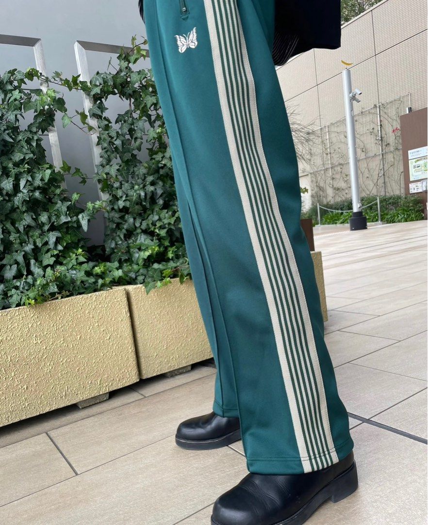 needles studious 別注ヒザデルトラックパンツブラックxs