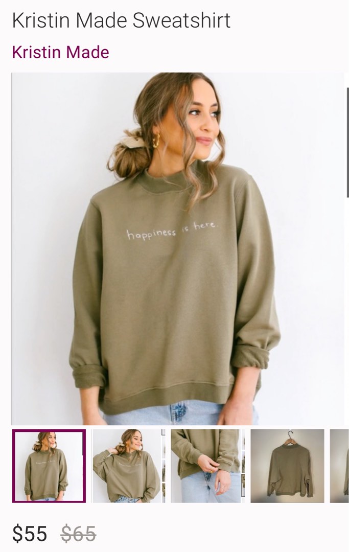 New Kristin Made Los Angeles CA. Sweatshirt