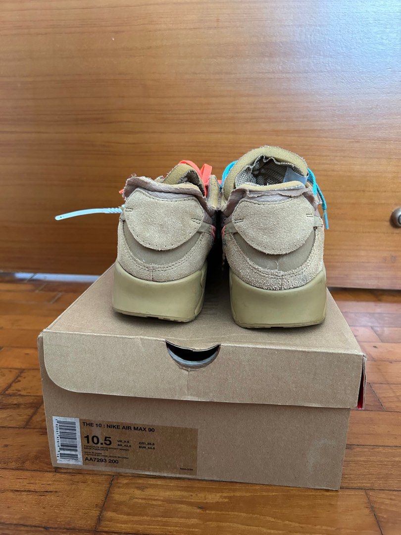 Nike off white air max 90 desert ore Men s Fashion Footwear Sneakers on Carousell