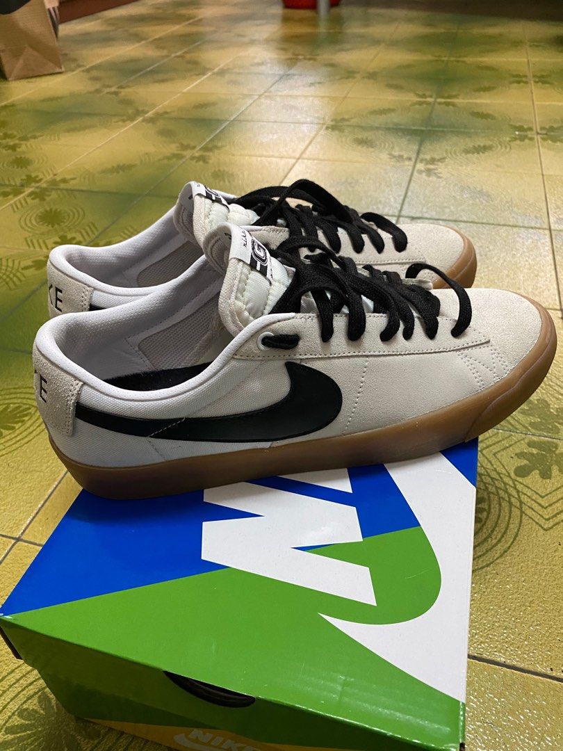 Nike sb blazer low gt ivory black gum store