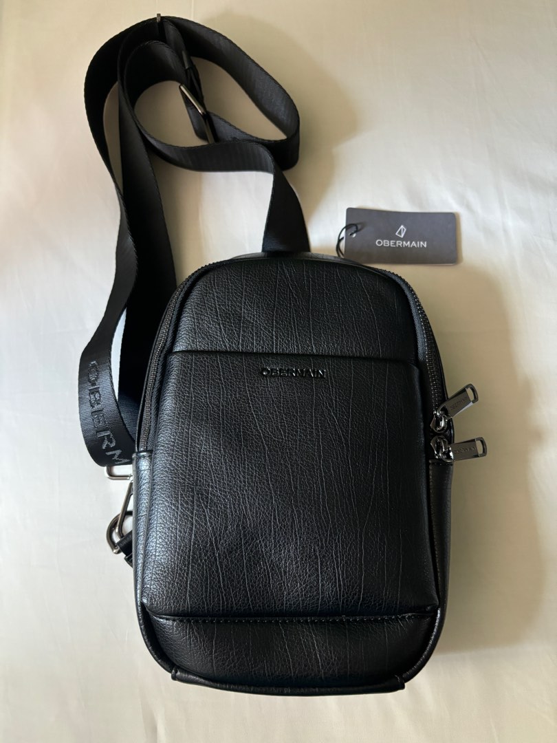 OBERMAIN Leather Chest Sling Bag