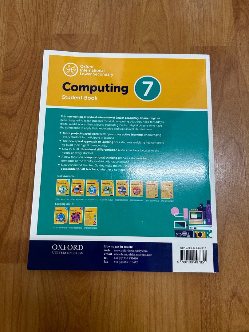 Oxford International Lower Secondary Computing Student Book 7, Hobbies ...