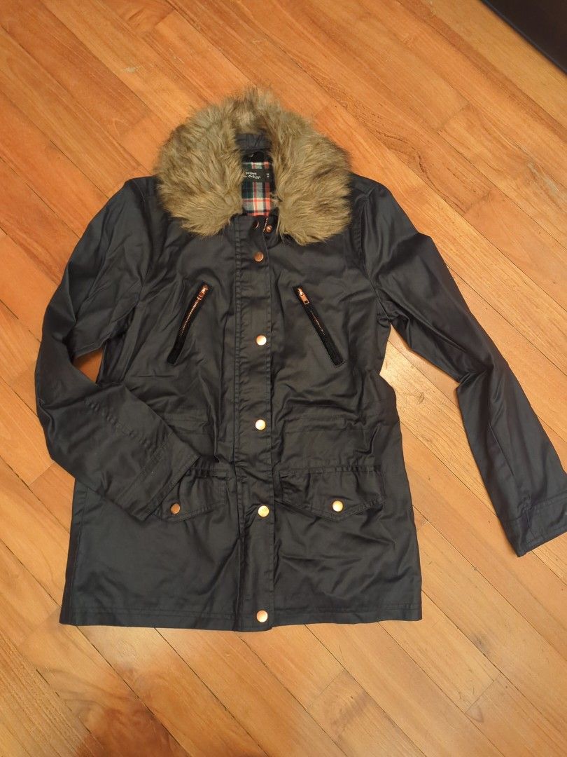 Miss selfridge navy parka shop