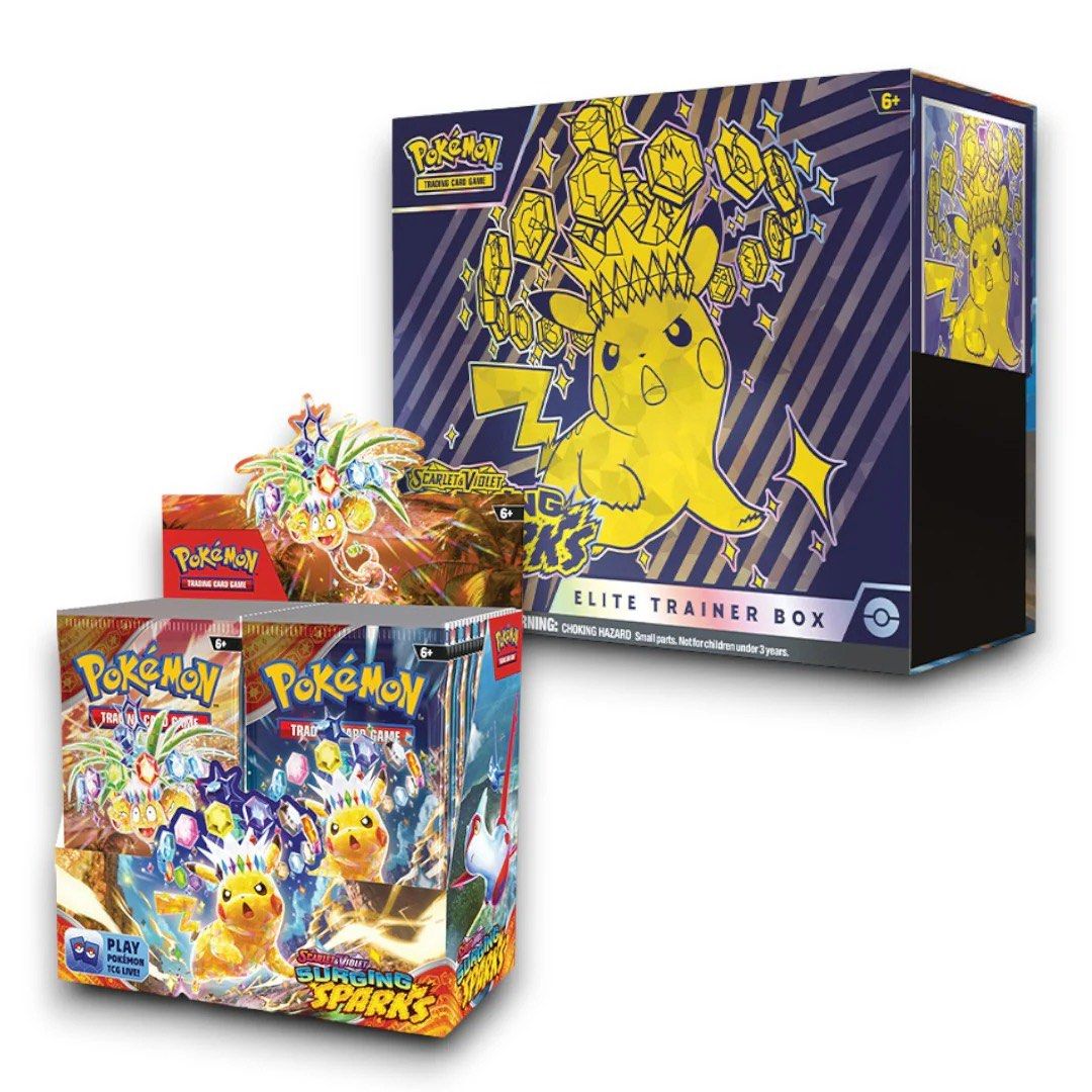 Pokemon TCG SV08 surging sparks preorder, Hobbies & Toys, Toys & Games on  Carousell
