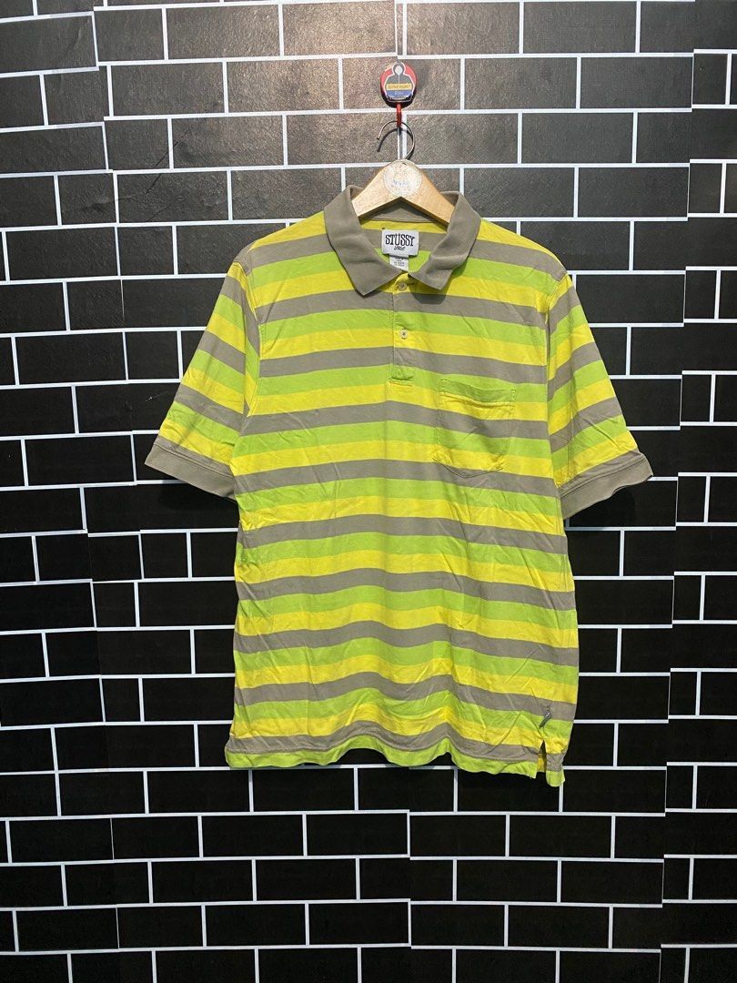 80S Old Stussy Stripe Pocket Tee オールド ステューシー ボーダー 