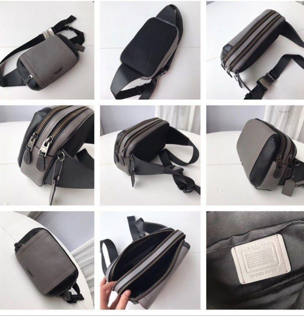 Preorder Coach graham utility pack bag mens chest bag waiting time 12days after payment has been made chat to buy to order
