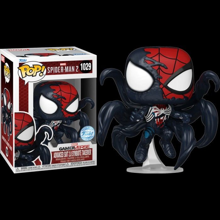 Funko Pop! Marvel Spider-Man Advanced Suit 2.0 Symbiote Takeover – Figura In Vinile Da Collezione