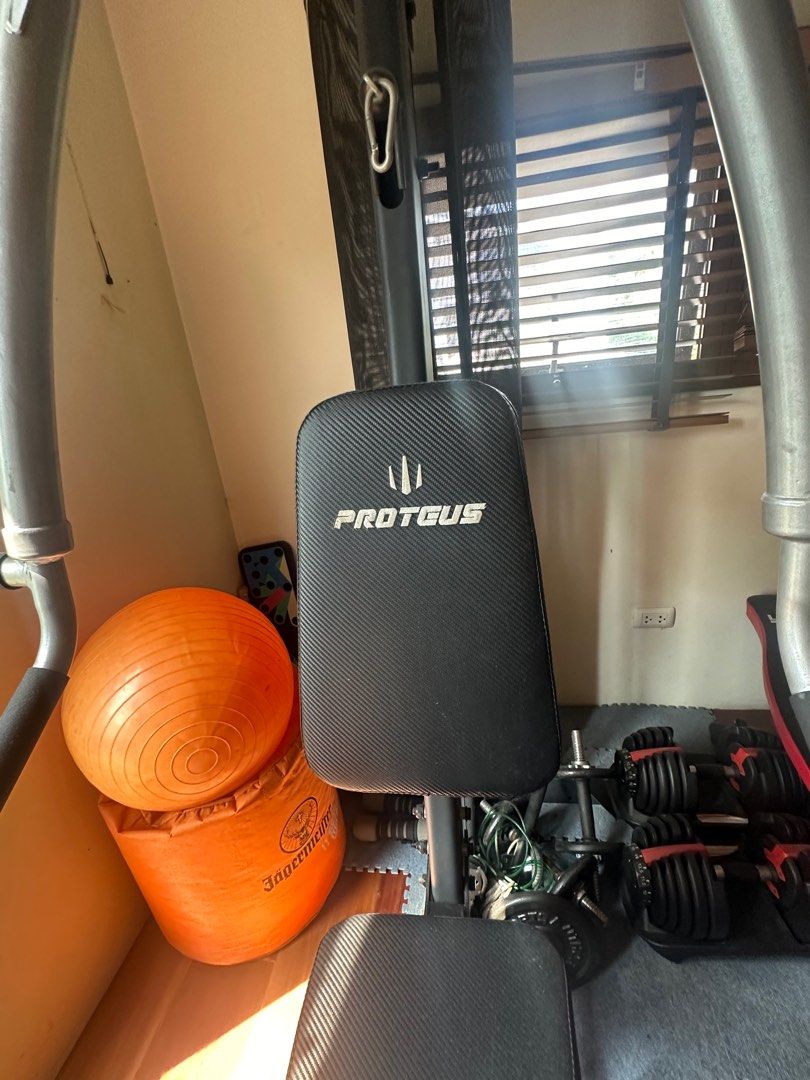Proteus Home Gym (Category: Weights & Dumbbells) located in Manila. Submitted by christanmanas (Listing ID 1330192156, Image 2). Description: Barely used. No rust Complete weights All stock PM for more photos For pickup in Merville, Paranaque .