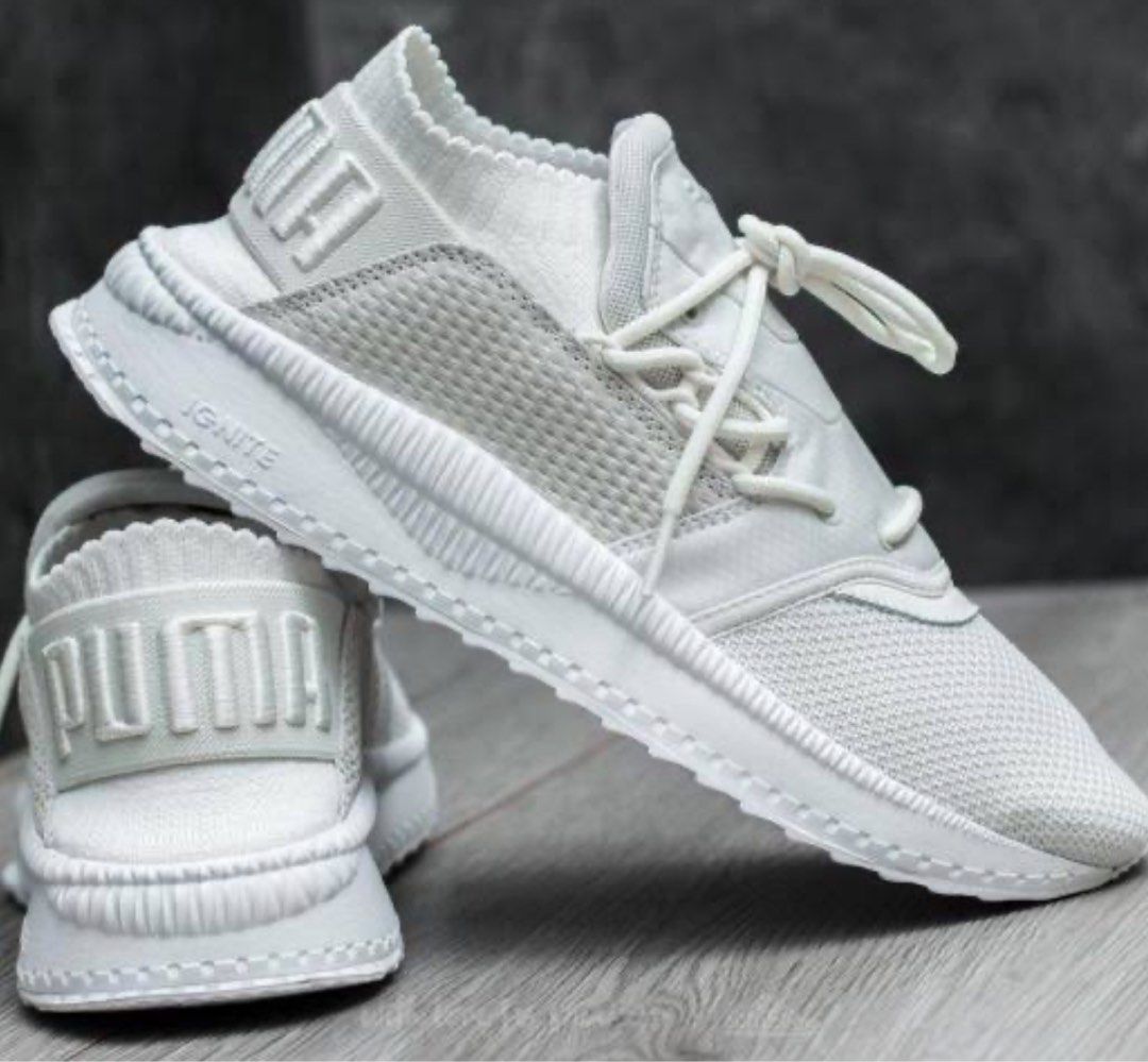 Puma Tsugi Shinsei triple white Women s Fashion Footwear Sneakers on Carousell