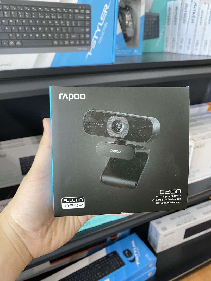 Rapoo C260 1080p Full HD USB Webcam (Category: Webcams) located in Pasig City. Submitted by techubstoreandaccessories (Listing ID 1330239006, Image 3). Description: Rapoo C260 1080p Full HD USB Webcam Ready for Pick Up / Delivery ‼️ 📌 DETAILS: ✅Actual Picture Posted. ✅BRAND NEW & ORIGINAL. ✅7 Days Replacement for Factory Defects and 1year Warranty. (Terms and conditions apply) --------------------------------------- PAYMENTS/DELIVERIES 💸🛵🚘 ✅M