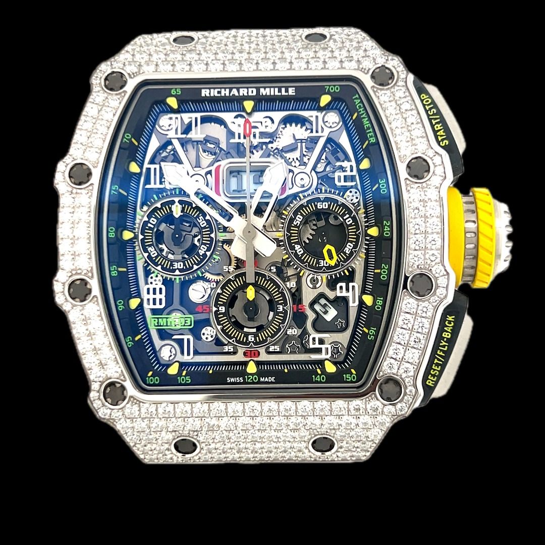 Richard Mille RM 11 03 White Gold Full Diamonds Luxury Watches on Carousell
