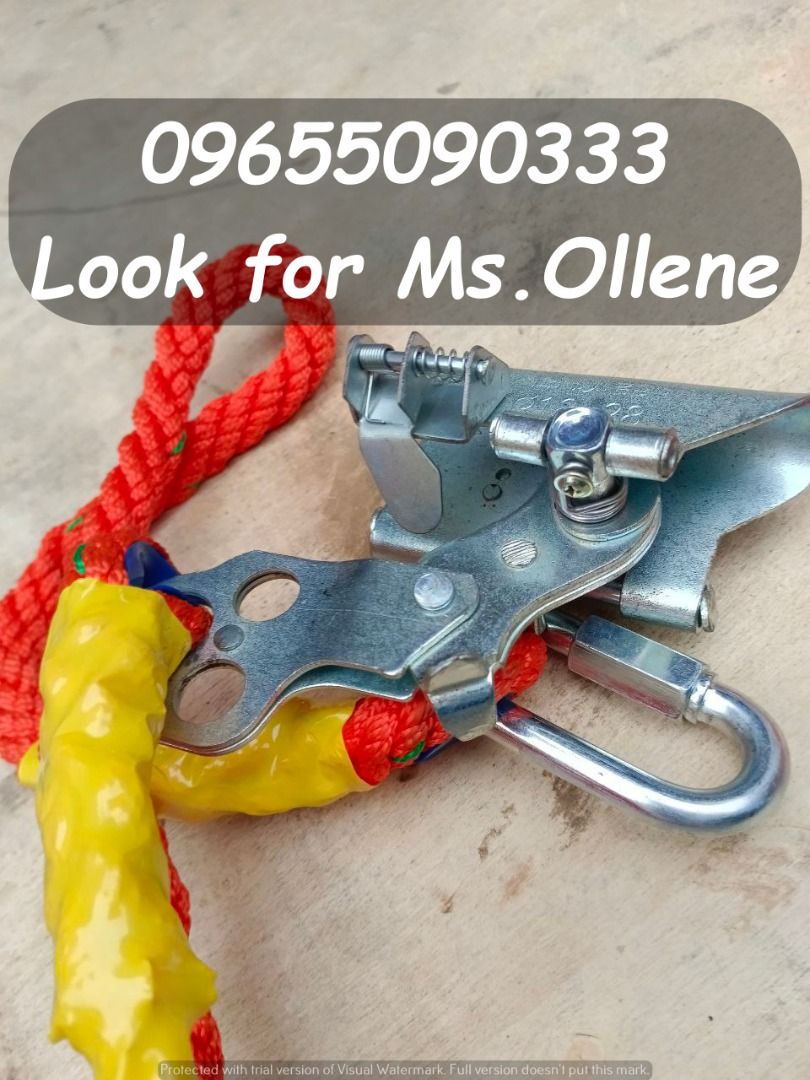 Rope Grab with Safety Lanyard Specs: 18-28mm, Commercial & Industrial ...
