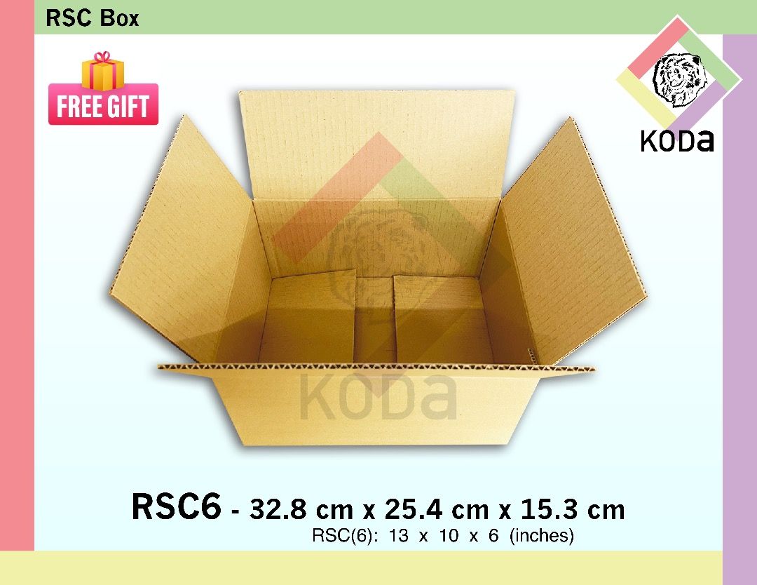 (RSC 1-2-3-4-5-6) Plain Laz-Shapi-TicToc Shipping Corrugated Christmas ...