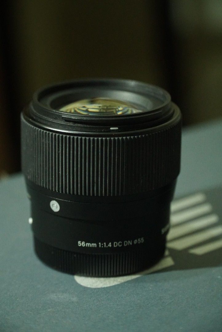 Sigma 56mm F1.4 (Category: Lens & Kits) located in Las Pinas. Submitted by adovisoaljo (Listing ID 1330324482, Image 1). Description: FOR SALE RUSH 14k SIGMA 56mm F1.4 DC Front and Rear Cap E-Mount Small Paint chips meetup around las piñas can do shipping thru lalamove RFS: switching to zoom lens.